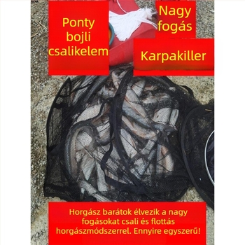 Vízben oldódó csaliháló halászathoz – Fix pontra tervezett hálós zacskó, Garlic Mudfish és kukorica (Márka: Other; Eredet: Kína; Anyag: Other)