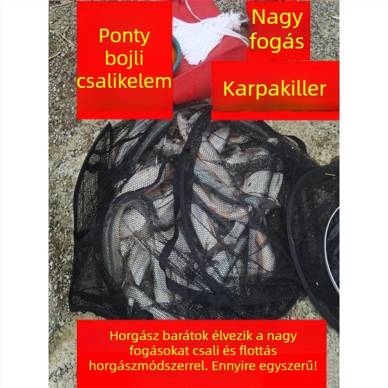 Vízben oldódó csaliháló halászathoz – Fix pontra tervezett hálós zacskó, Garlic Mudfish és kukorica (Márka: Other; Eredet: Kína; Anyag: Other)