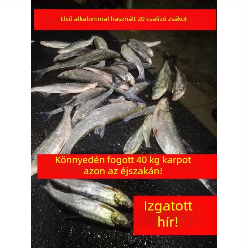 Vízben oldódó csaliháló halászathoz – Fix pontra tervezett hálós zacskó, Garlic Mudfish és kukorica (Márka: Other; Eredet: Kína; Anyag: Other)