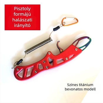 Pisztoly formájú halászati eszköz, ötvözetből készült csipeszek a csalira, többfunkciós csipesz és horog eltávolító