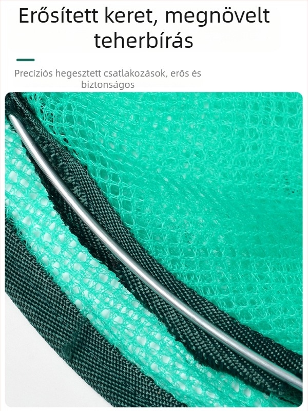 Összecsukható kerek hálókosár halak és garnéla számára – ideiglenes tartás homár és rákok részére, megerősített halvédő ketrec, különféle hal- és garnéla ketrecek — Márka: Más; Eredet: Kína; Anyag: Más