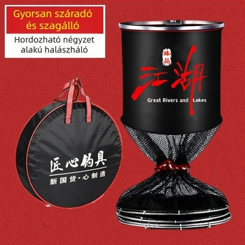 Kétgyűrűs halvédő háló – nejlonból készült háló vadhalászathoz, Kun Peng Enlightenment márka