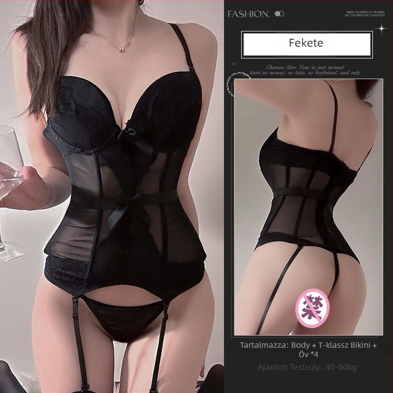 Női egyenruha-stílusú fehérnemű szett — poliészter szövet 90–95% (2024 tavasz)