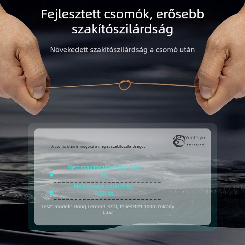 Fő damil horgászathoz — Clouds flying fish nejlon damil, szakítószilárdság 20 kg, 100 darabos doboz