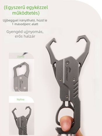 Dolphin csali fogó készlet alumínium ötvözetből, könnyű, beépített mérleggel, multifunkcionális nagyhalakhoz