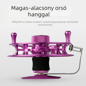 Horgászorsó, fémes kivitel, ultrakönnyű, előfék