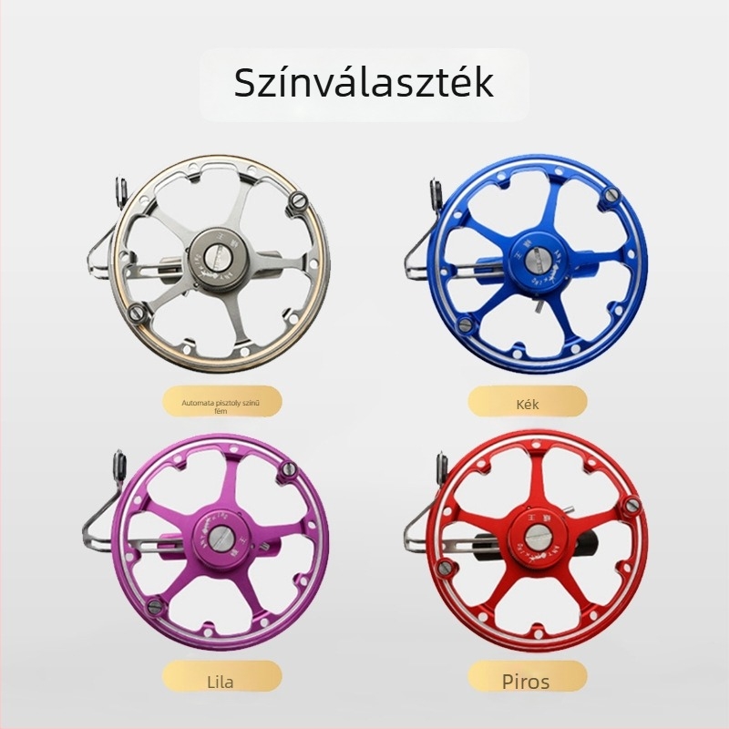 Horgászorsó, fémes kivitel, ultrakönnyű, előfék