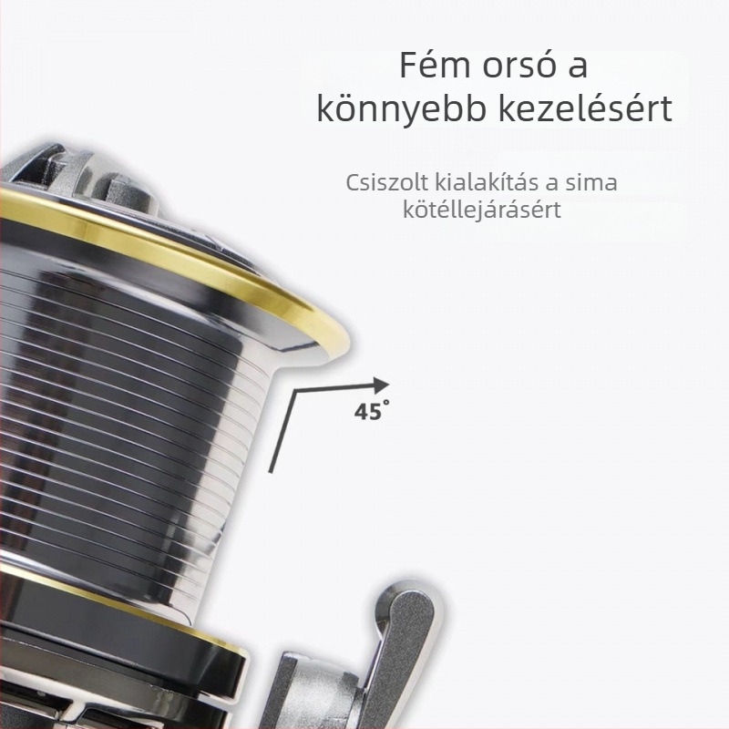 Hosszú dobású, hézag nélküli spinning orsó ferde szájszegéllyel, horgonyrúd és tengeri rúd, 10000-típusú vezetőcső szerkezet, teljes rozsdamentes acél
