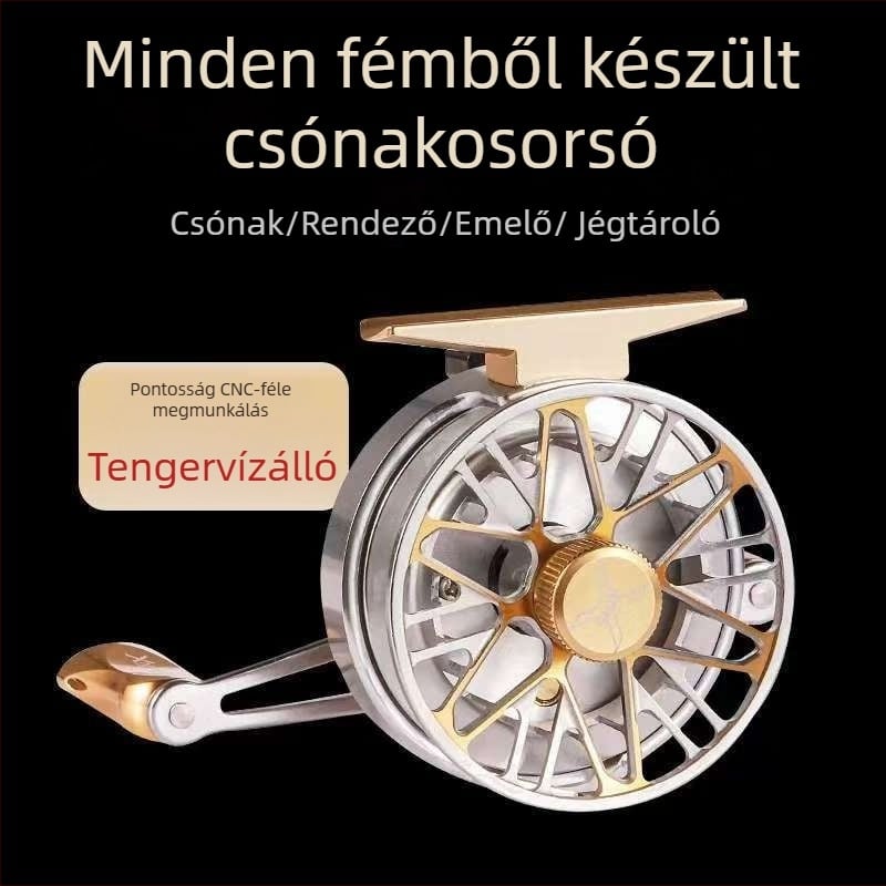 Nabe raftos horgászorsó, teljes fém testtel, digitális kijelző, egy gombnyomásos lassú süllyedés és automatikus damilrendezés