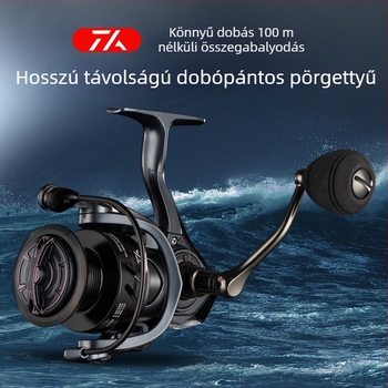 Spinning horgászorsó, 6.2:1 gyors áttétel, sekély orsó, hosszú dobás, doboz 40 darab