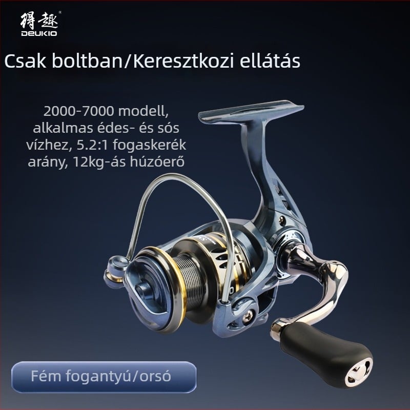 DEUKIO/Fun Spinning Wheel horgászorsó – 40 darabos csomag, licencelt magáncímke