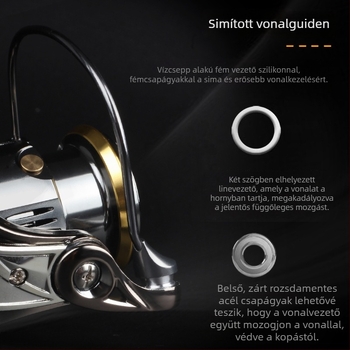 NABE spinning orsó, teljesen fém konstrukció, mikro dob, 40 darabos csomagolás