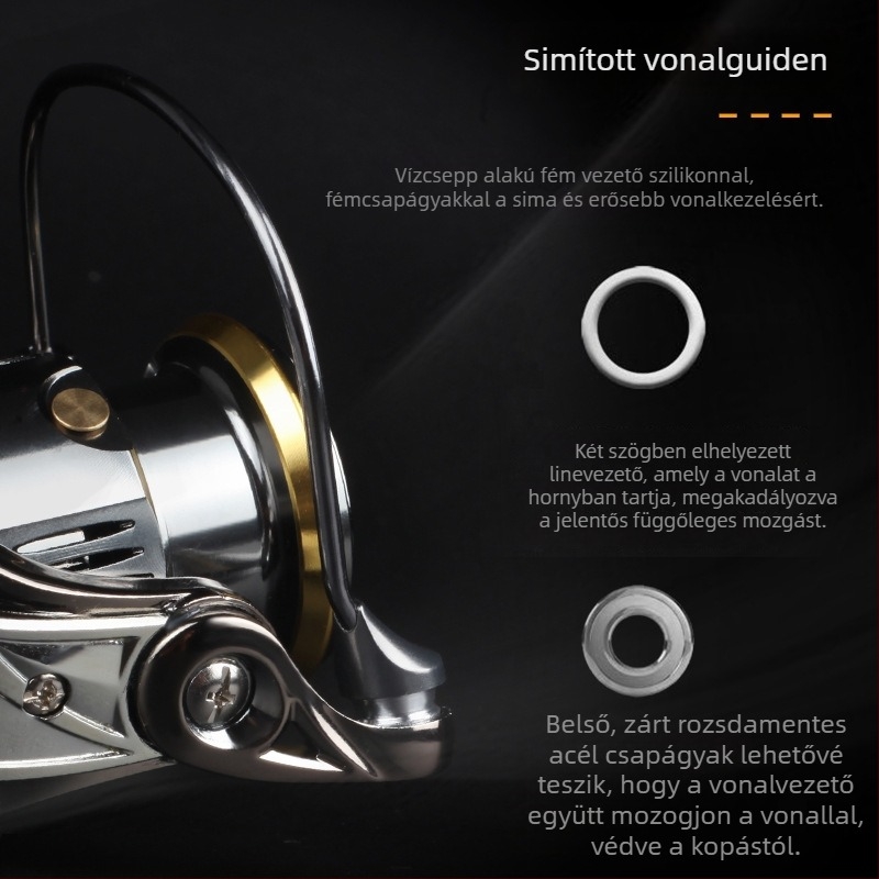 NABE spinning orsó, teljesen fém konstrukció, mikro dob, 40 darabos csomagolás