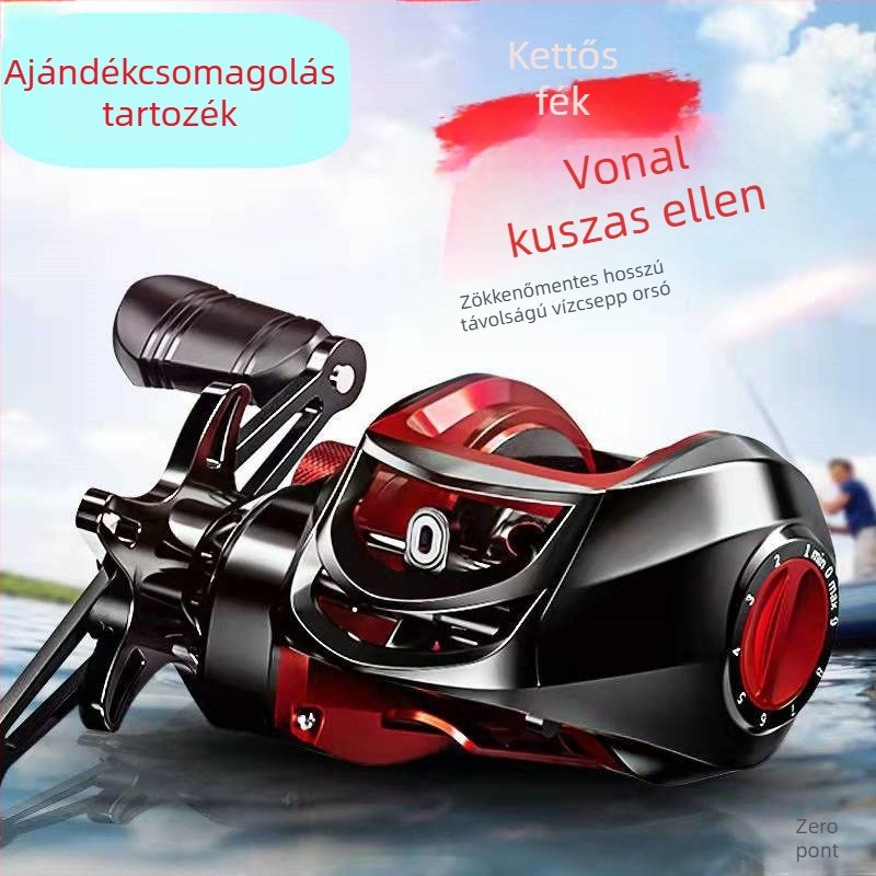 Kezdő horgászorsó, hosszú dobások, acélvonal ellenálló, raftos horgászat