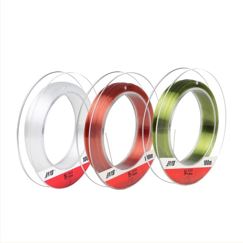 Nylon fő horgász zsinór nagyhalakhoz, nagy szakítószilárdság, 100–120 m