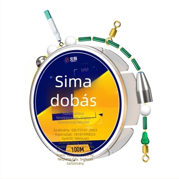 Teljes nylon horgász damil készlet előre kötött úszóval és használatra kész damillal hosszú dobásokhoz nagytestű halakhoz