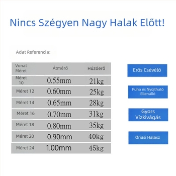 Nylon fő damil horgászathoz