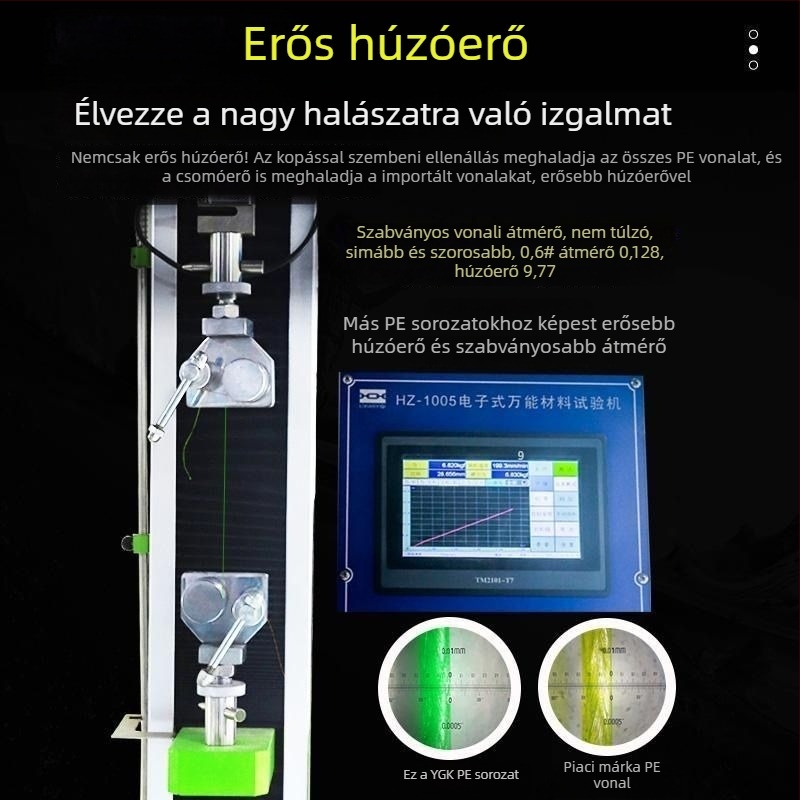 Fő horgász zsinór, PE anyag, erős húzóerő, 100 darabos csomag