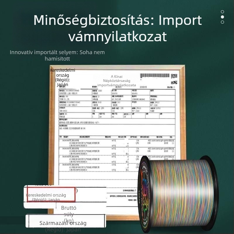 Fő horgász zsinór, PE anyag, erős húzóerő, 100 darabos csomag