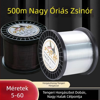 Nagy teherbírású tengeri damil, 0,6–1,0 mm, nylon fő damil nagy példányokhoz