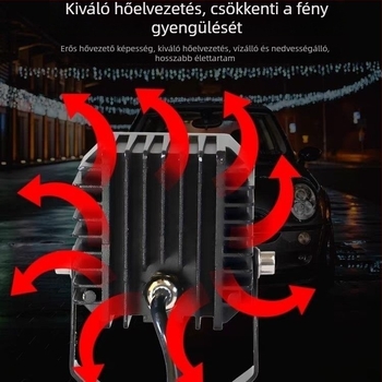 Éjszakai horgászati lámpa lézerrel – Nagy teljesítmény, Akkumulátorról működik, Lézeres fényforrás