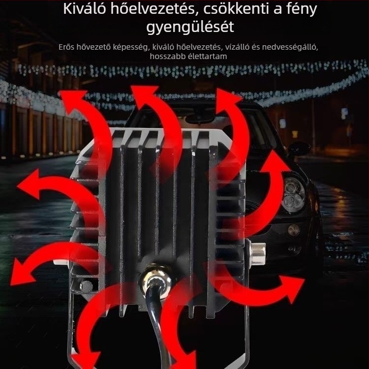 Éjszakai horgászati lámpa lézerrel – Nagy teljesítmény, Akkumulátorról működik, Lézeres fényforrás