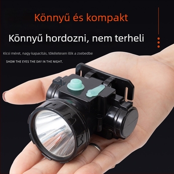 LED fejlámpa – újratölthető, 1W, 1200mAh, hatótáv 200–500 m