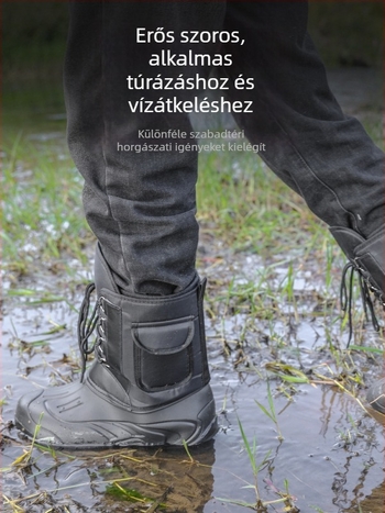 EVA horgászcipő, csúszásmentes és vízálló, jég- és havas körülményekhez (Anyag: EVA; Csúszásmentes; Vízálló; Jég- és havas körülményekhez)