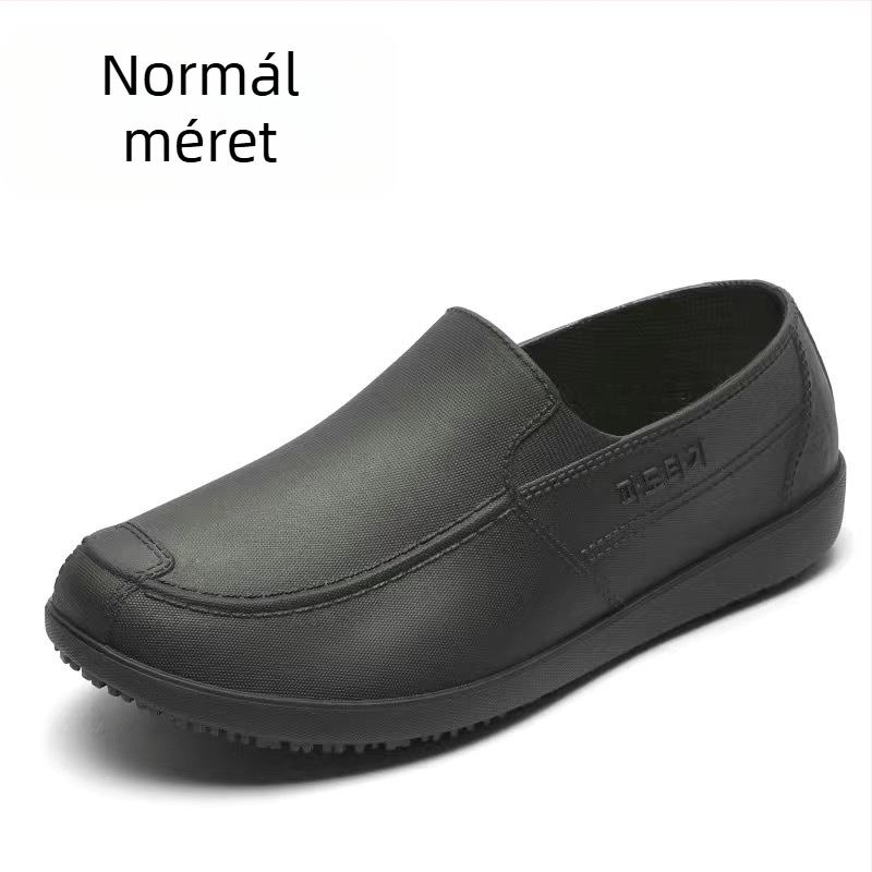 Férfi PVC esőcsizmák, alacsony szárú, EVA talpbetét, hálós bélés, kopásálló