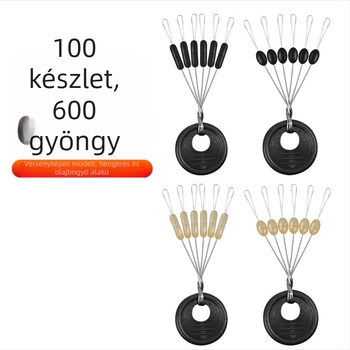 Olívazöld szilikon spacer gyöngyök horgászathoz (Space Bean) – gyöngy készlet
