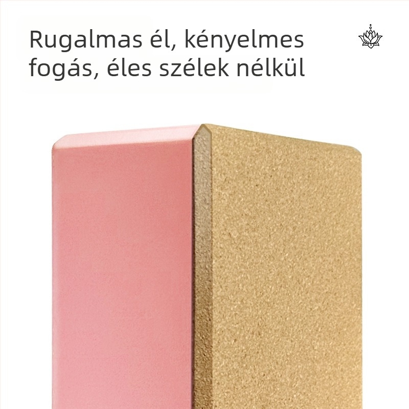 EVA parafa jóga blokk, 180 g, nagy sűrűségű, kétoldalas, csúszásmentes