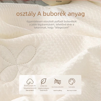  Szójafehérjéből készült paplan, Jacquard szövésű kevert rostból, egész éves használatra, 1,5–2 kg