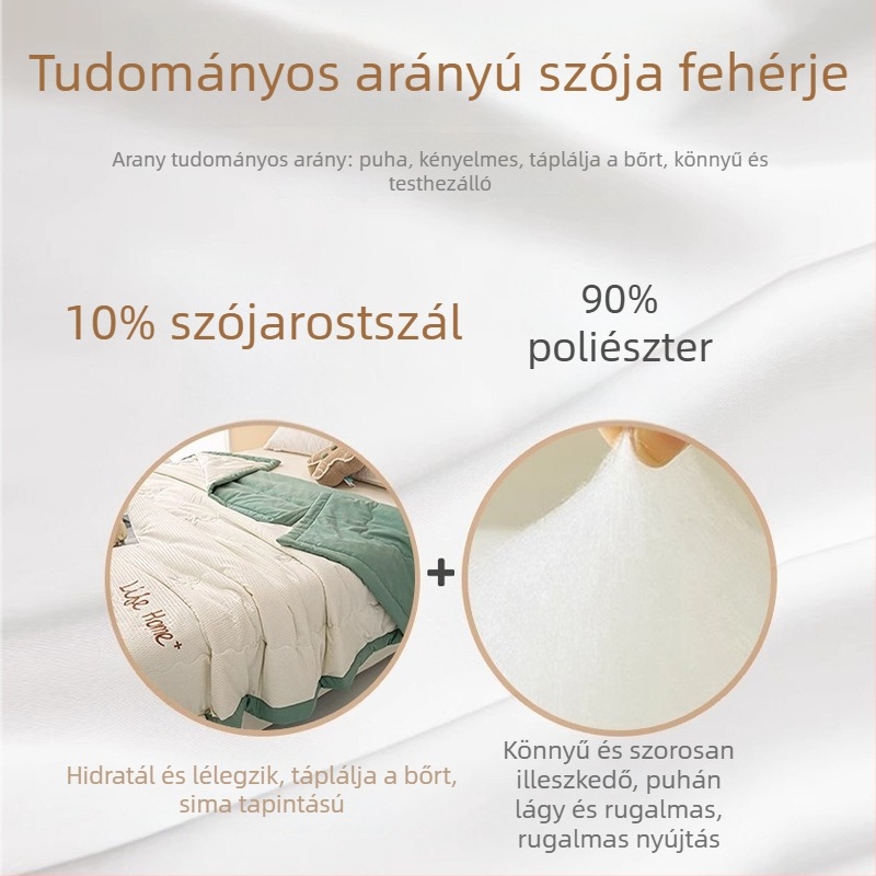  Szójafehérjéből készült paplan, Jacquard szövésű kevert rostból, egész éves használatra, 1,5–2 kg