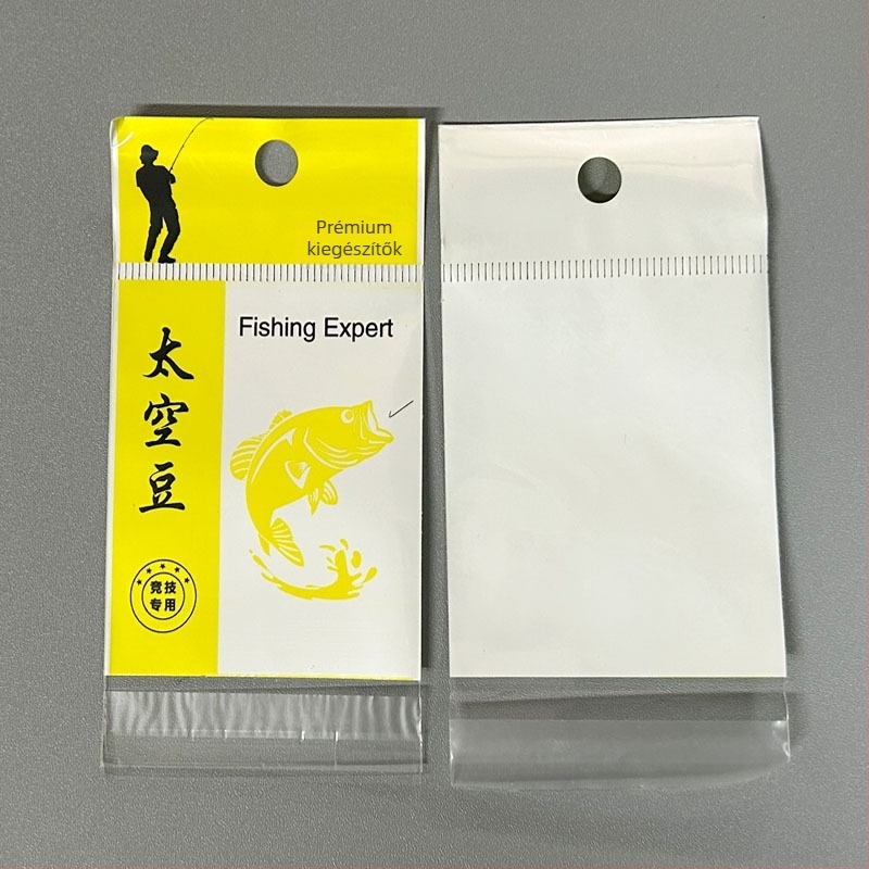 Önzáró műanyag csomagoló tasak horgászfelszereléshez és kis kiegészítőkhöz, gravírozott logó nyomtatás, 100% tiszta anyag, belső csomagolás, eredet Zhejiang, Jinhua