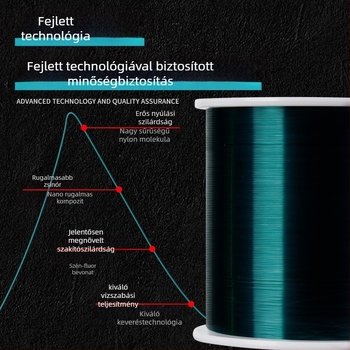Nylon fő zsinór tengeri horgászathoz, 500 m