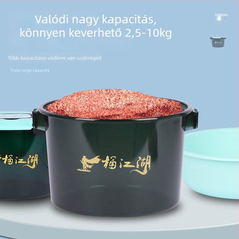 Etetővödör fedéllel – hordozható, ütésálló, többfunkciós, teljes készlet