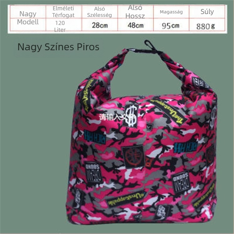 Vastagított összecsukható élőhalas táska, hordozható, vízálló és szagtalanító hatású, Oxford vászonból