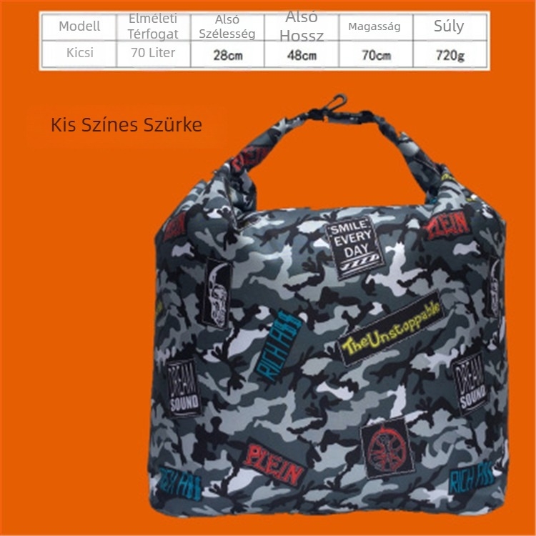 Vastagított összecsukható élőhalas táska, hordozható, vízálló és szagtalanító hatású, Oxford vászonból