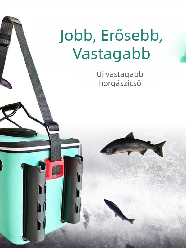 Famous Craftsman Megvastagított EVA Horgászvödör — Vízálló, Többfunkciós Élő Hal és Csali Vödör, Integrált Kialakítás