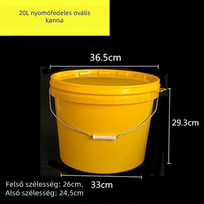 Ovalis erősített műanyag vödör élelmiszer- és horgászati felhasználásra • Anyag: Műanyag • Márka: Egyéb • Bruttó tömeg: Egyéb