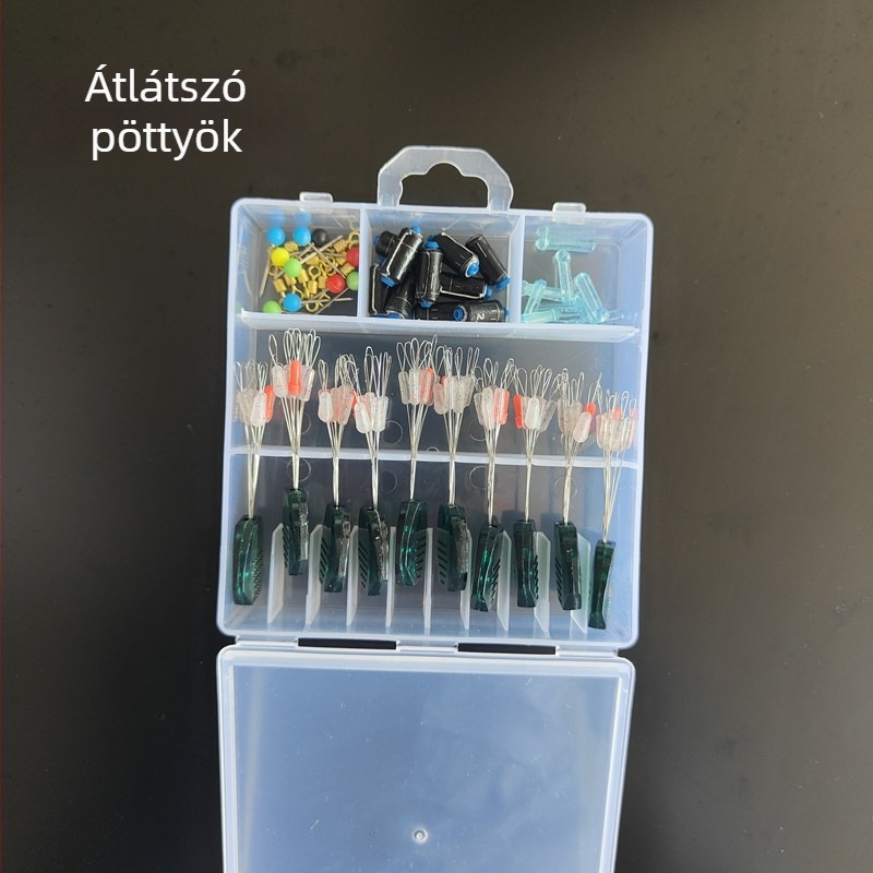 7+2 szilikon űrgyöngy készlet horgászathoz, anti-gubanc gyöngyök, olívazöld gyöngyök vízben