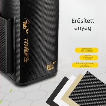  Élő halak számára használható, többfunkciós bottartó vödör vállra vehető felszerelés-táskával, hordozható élőhalas vödör, kapacitás 9 alatt, anyag: Egyéb, kategória: Horgász doboz