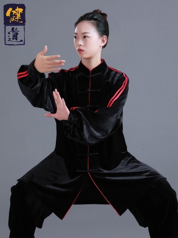 Taiji edzésruha, uniszex, dél-koreai bársony, 95% poliészter, 5% spandex, felnőtteknek