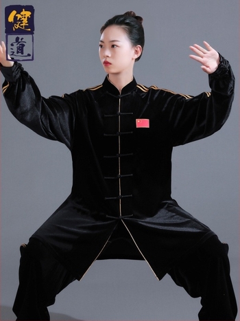 Taiji edzésruha, uniszex, dél-koreai bársony, 95% poliészter, 5% spandex, felnőtteknek