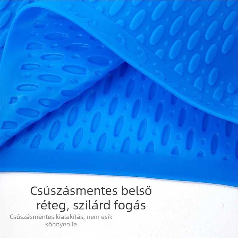 Felnőtt úszósapka, uniszex, szilikon, vízálló, teljesen befedett