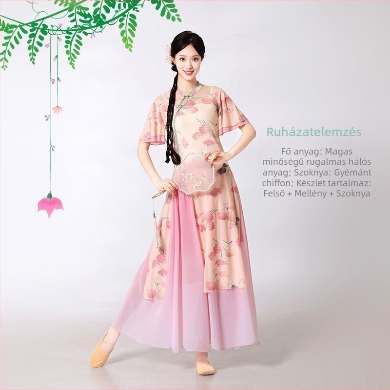 Etno-táncruha nőknek, Spandex-Poliészter keverék (50–70% Spandex, 50–70% Poliészter), 2025 tavasz, Termékszám LS757028950990