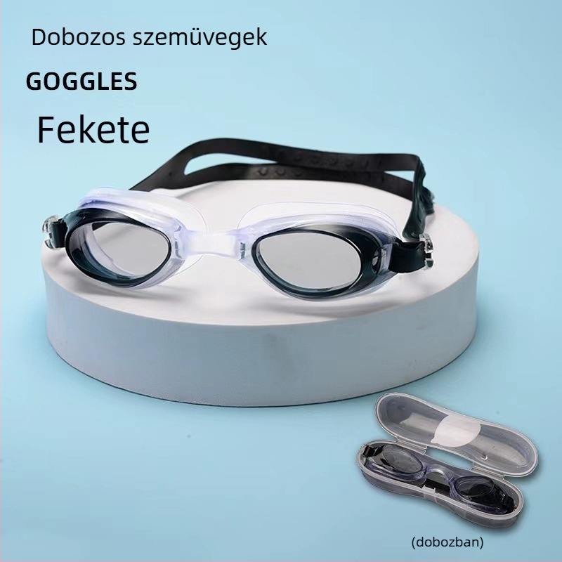 Felnőtt úszószemüveg – páramentes, sík lencsés dizájn, standard úszószemüveg