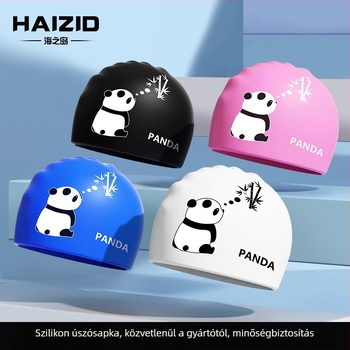 Szilikon úszósapka fülvédővel, nyomtatott mintával, felnőtteknek, vízálló