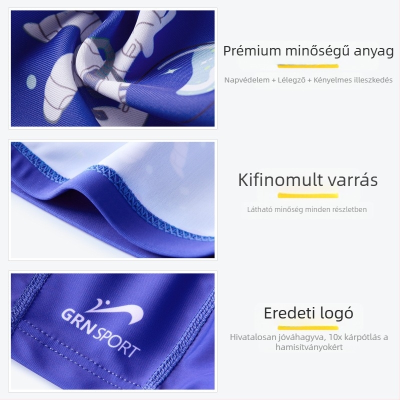 Noble Bird Gyerekek Nylonos Úszósapka Karikatúra Mintával