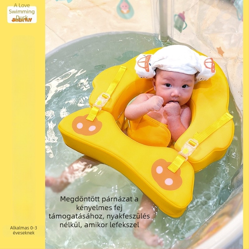 Baba úszógyűrű, mintás felülettel, márka Love Swimming Duck, gyerekeknek, medencés és családi úszáshoz